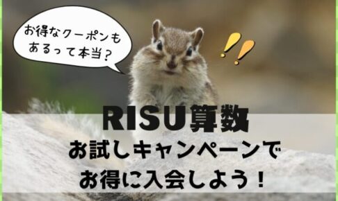 RISU算数 リス算数 お試しキャンペーン クーポン 特徴
